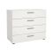 Cassettiera 4 cassetti bianca 80x68h cm - Arwen
