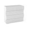 Cassettiera 4 cassetti bianca lucida 98x81h cm - Hecate