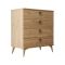 Cassettiera 4 cassetti quercia 80x90h cm - Paula