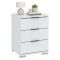 Cassettiera Bianco 3 Cassetti Apertura Scorrevole 46x42x61h cm, Chiusura Scorrevole - Laharo