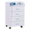 Cassettiera Bianco 4 Cassetti Apertura Scorrevole 40x36x65h cm, Chiusura Scorrevole - Manco