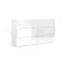 Cassettiera camera da letto bianca lucida 155x81h cm - Aton
