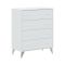 Cassettiera con maniglie bianca 78x95h cm - Aquilea