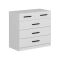 Cassettiera con maniglie bianca 90x47h cm - Hilary