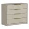 Cassettiera con maniglie cemento 100x85h cm - Nepartak