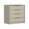 Cassettiera con maniglie cemento 72x77h cm - Fanoos