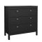 Cassettiera con maniglie nera 82x79h cm - Sagar