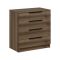 Cassettiera con maniglie noce 73x77h cm - elysee