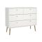 Cassettiera in legno bianca 98x81h cm - Pelagie