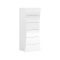 Cassettiera in legno bianca lucida 50x121h cm - Arignano