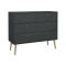 Cassettiera in legno grigia 98x81h cm - Pelagie
