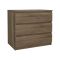 Cassettiera in legno quercia 77x68h cm - Kajiki