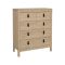 Cassettiera in legno rovere 82x98h cm - Nicholas