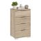 Cassettiera Marrone Rovere 4 Cassetti Apertura Scorrevole 46x42x79h cm, Chiusura Scorrevole - Laka