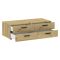 Cassettiera Marrone Rovere Nodi 4 Cassetti Apertura Scorrevole 111x52x35h cm, Chiusura Scorrevole - Gignod