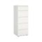 Cassettiera moderna bianca 40x106h cm - Abelarda