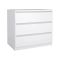 Cassettiera moderna bianca lucida 77x70h cm - Artic