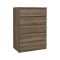 Cassettiera moderna rovere 76x111h cm - Lucy