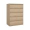 Cassettiera moderna rovere 77x111h cm - Ansel
