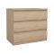 Cassettiera moderna rovere 77x70h cm - Artic