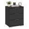 Cassettiera Nero Antracite 3 Cassetti Apertura Scorrevole 46x42x61h cm, Chiusura Scorrevole - Laharo