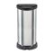 Cestino rifiuti con pedale cilindrico 40L 31x35x70h cm argento e nero - Renfrew
