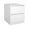 Comodino 1 ripiano bianco lucido 50x40x49h cm - Daiki