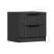 Comodino 2 cassetti antracite 50x40x47h cm - Meranti