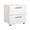 Comodino 2 cassetti bianco 40x40x42h cm - Apolla