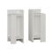 Comodino 2 ripiani bianco 25x27x60h cm - Lepre