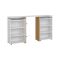 Comodino 4 ripiani bianco lucido 144x26x79h cm - Peridoto