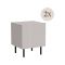 Comodino Beige Cashmere un Ripiano Un'anta 45x40x51h cm, Apertura Battente - Livraga