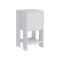 Comodino in legno bianco 30x30x55h cm - Filippa
