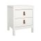 Comodino in legno bianco 43x38x54h cm - Fred