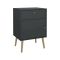 Comodino in legno grigio 50x39x72h cm - Antenati