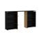 Comodino in legno nero 144x26x79h cm - Arnaboldi