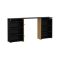 Comodino in legno nero 164x26x79h cm - Shary