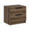 Comodino in legno noce 50x47x40h cm - Iune