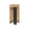 Comodino in legno quercia e antracite 25x27x60h cm - Asterix
