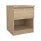 Comodino in legno rovere 40x40x49h cm - Scolastica