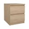 Comodino in legno rovere 50x40x49h cm - Azar