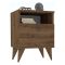 Comodino Marrone Noce Apertura Battente Un'anta 40x40x50h cm, Chiusura Battente - Maenza