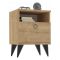 Comodino Marrone Rovere Apertura Battente Un'anta 40x40x50h cm, Chiusura Battente - Maenza