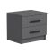 Comodino moderno antracite 50x47x40h cm - Iune