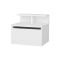 Comodino moderno bianco 39x31x35h cm - Auring