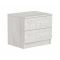 Comodino moderno bianco 54x47x40h cm - Ludovic