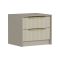 Comodino moderno cemento 53x45x45h cm - Moke