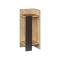 Comodino moderno quercia e antracite 25x27x60h cm - Germana