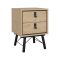 Comodino moderno rovere 43x40x59h cm - Jean