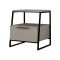 Comodino moderno tortora 45x40x50h cm - Alonso